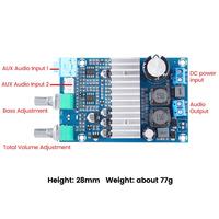 TPA3116D2 mono DC12-DC24V Digital Audio Amplifier Subwoofer Power Amplifier Board for Home Audio Car Speakers DIY
