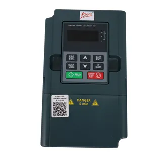 IDEEI 2.2KW 미니 벡터 제어 220V/380V 단상 VFD 전원 가변 주파수 AC 전동기 용 인버터 속도 드라이브