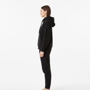 Ensemble deux pièces pull-over solide pour femmes, vêtements de sport décontractés en coton polaire, haut à manches longues et pantalon pour la salle de sport et l'extérieur - Product Image 3
