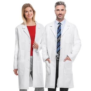 Bata de laboratorio de exfoliación médica de tacto suave, uniforme profesional ligero de alta calidad hecho a medida, última venta al por mayor - Product Image 3