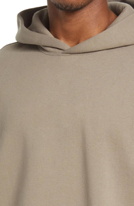 Vente en gros de sweats à capuche OEM en polyester/coton pour la saison d'hiver, sweats à capuche à manches longues et à motif uni, sweats à capuche lavables à séchage rapide - Product Image 3