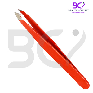 Kit de pinces à épiler de précision en acier inoxydable personnalisé, pointe inclinée pour l'épilation des poils du visage, des sourcils, des éclats et des poils incarnés - Product Image 5