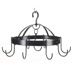 Estante Colgante de Metal Creativo para Ollas, Cubierta de Ollas y Colgador de Sartenes, Gancho para Utensilios Montado EN LA Pared, Estante de Almacenamiento, Organizador de Cocina - Product Image 1