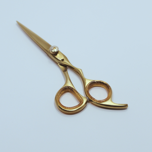 Tijeras de Barbero Profesionales de Alta Precisión, Color Dorado, con Alto Contenido de Carbono, Empaque Personalizable, Logotipo Personalizado, Alta Calidad - Product Image 2