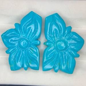 Hecho a mano Mughal Art Oval Cut Turquoise Gemstone Arizona Natural Fancy Jewelry con efectos ópticos de cambio de color - Product Image 1