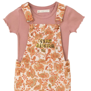 Haute qualité été amical velours côtelé respirant confortable bébé fille deux pièces ensemble FOB articles en gros du Bangladesh - Product Image 1