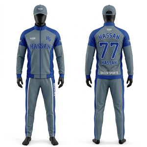 Ensemble de survêtement de volley-ball pour hommes, premium, 280 GSM, polyester tricoté, molleton bleu royal, ensemble sportif, logo imprimé sur mesure, respirant, coupe confortable - Product Image 6
