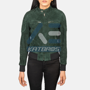 Veste en cuir véritable pour femme, légère, confortable, style contemporain, chaude, décontractée, design artisanal de qualité supérieure - Product Image 2