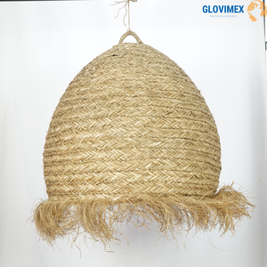 Lámpara colgante de mimbre hecha a mano Vietrustic, lámpara de algas marinas, lámparas de sombra en la sala de estar - Product Image 2