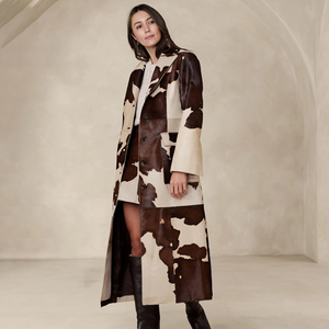 Pantalon en cuir de vachette authentique et personnalisé pour femme, toile épaisse, respirant, haute qualité, coupe droite, personnalisation complète - Product Image 1