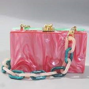 Bolso de Mano de Resina Más Vendido para Eventos Nocturnos, Bolso de Mano Tipo Clutch, Bolsos de Noche, Mejor Calidad Admirable - Product Image 2