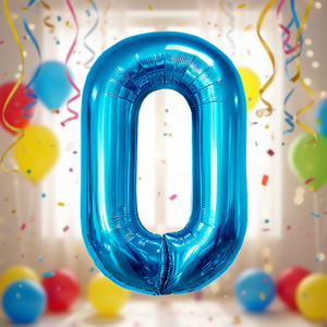 Palloncini Numero Party Love Blu N0 45cm Confezione da 12 Pezzi - Product Image 3