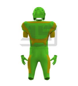Maillot de football américain léger en mélange polyester/coton, séchage rapide, respirant, personnalisable avec le nom de l'équipe, tailles adultes unisexes - Product Image 3
