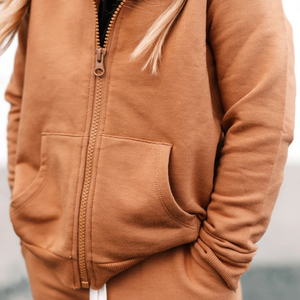 Sweat à capuche zippé en bambou pour enfants coton bio français éponge garçons sweats à capuche zippés sweats à capuche zippés pour enfants - Product Image 5