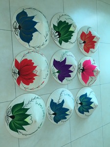 Sombrero en feuille de palmier naturel du Vietnam, fabriqué à partir de fibres végétales, rayé, décontracté, pour voyage, unisexe, décoration culturelle - Product Image 5