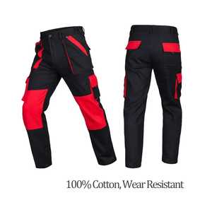 Pantalones DE TRABAJO 2024 superventas, pantalones de trabajo personalizados baratos, pantalones Cargo elásticos para hombre con 6 bolsillos, pantalones de seguridad de nailon - Product Image 4