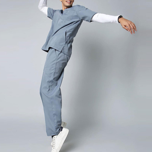 Ensembles d'uniformes d'hôpital personnalisés pour hommes gommages gommage dentaire 100% coton pour soins infirmiers médicaux chirurgicaux gommages hospitaliers d'été - Product Image 6