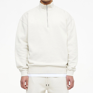 Top qualité Logo personnalisé hommes 1/4 Zip sweat casual sweats à capuche sweat hommes surdimensionné demi fermeture éclair pull sweat & sweats à capuche - Product Image 1