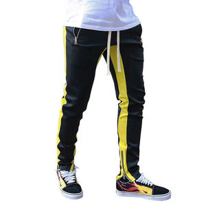 Pantalon de jogging unisexe léger coupe droite en Spandex/Coton avec poches, taille élastique, design fuselé, respirant, style décontracté - Product Image 2