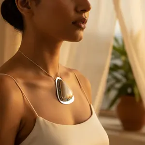 Bague tendance pour femme en argent 925 avec pierre de jaspe, style religieux, alliage, incrustation de pierres précieuses - Product Image 3