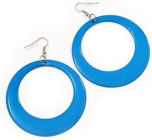 Pendientes de Aro de Resina Colorida de Estilo Bohemio, Accesorios de Joyería de Moda para Fiesta, Excelente Idea de Regalo, HF CRAFTS Low - Product Image 2