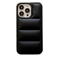 Coque de téléphone portable matelassée en TPU pour iPhone 17 16 15 14 13 12 11 Pro Max Xs Xr – Accessoire de protection arrière