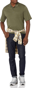 Vente en gros ODM de polos à manches courtes brodés avec logo personnalisé nouveau modèle imprimé pour hommes t-shirts unis en polyester/coton - Product Image 2