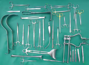 Ensemble d'instruments chirurgicaux de laparotomie de base en acier inoxydable, outils médicaux réutilisables - Product Image 4