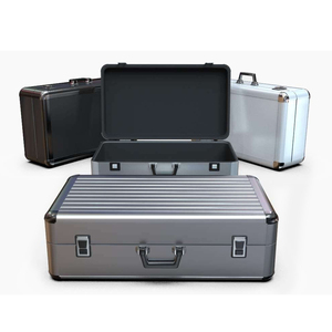 Tùy chỉnh xách tay bạc nhôm vali hộp công cụ với sự kết hợp khóa - Product Image 3