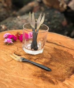 Cuillère en corne de buffle naturelle, grande et petite, cuillère à salade, produits en corne faits à la main, cuillère polie pour la maison et la restauration - Product Image 2