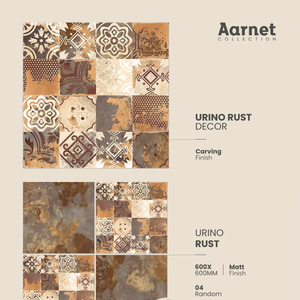 600X600Flower Rustic Matt Salle à manger carrelage mural en porcelaine - Product Image 1