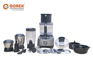 เครื่องเตรียมอาหารไฟฟ้า 1300 วัตต์ เครื่องปั่นน้ำผลไม้ เครื่องบด พร้อมโถสแตนเลส 3 ใบ ดีไซน์กะทัดรัด ใช้ในครัวเรือน ควบคุมด้วยมอเตอร์และแอป - Product Image 3