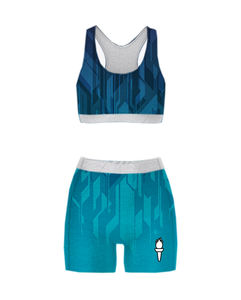 Ensemble de yoga pour femmes avec leggings extensibles haut de sport respirant tissu à séchage rapide Logo personnalisé OEM Service femmes coton polyester - Product Image 1