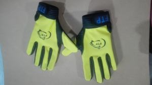 Men's Custom Gaelic <b>Football</b> Gloves Spandex Latex Anti-Slip Grip Full Finger Adjustable Wrist Strap Hook Loop Closure OEM - Product Image 3