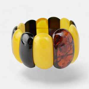 Round Shape Yellow <b>Colour</b> <b>Resin</b> Beads Bracelet Wholesale Manufacturer Top Selling Product for Women Girl Epoxy <b>Resin</b> Bracelet - Product Image 3