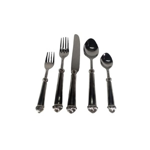 Stainless Steel Cutlery Set Home Decor Engraved Flatware Two Spoons Two Forks <b>Knife</b> Elegant <b>Dinner</b> Plate Utensils Kitchenware - Product Image 6