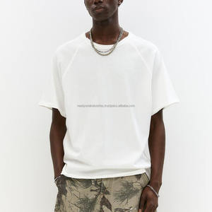 Vente en gros de T-shirts surdimensionnés en coton épais imprimés avec logo personnalisé T-shirts pour hommes - Product Image 1