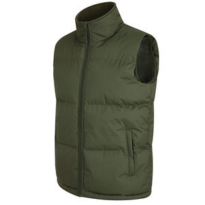 Gilet matelassé d'hiver pour hommes isolé résistant à l'eau coupe-vent fermeture éclair léger sans manches travail pêche randonnée - Product Image 3