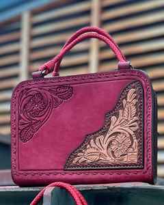 Nuevo Bolso de Mano Casual para Mujer, Estilo Bohemio, de Cuero Genuino, con Grabado Occidental, Borlas y Flores, Color Personalizado, Estilo Rodeo - Product Image 5