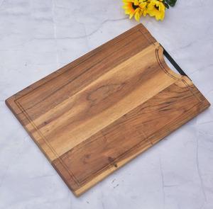 Tabla de cortar con ranuras y mango de fácil agarre, superficie gruesa y resistente para un corte sin desorden, para servir y para un uso elegante en la cocina - Product Image 3
