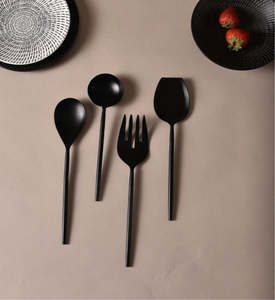 Luxury Black Metal <b>Serving</b> Set in Low Price For Wedding Hotel Home Use From India - Product Image 6