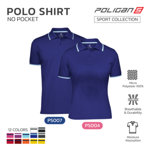 Polos pour femmes personnalisés à manches courtes Micro polyester vierge 100% Absorption d'humidité de haute qualité 175 GMS - Product Image 2