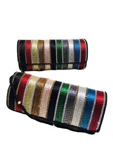 กระเป๋าผ้าคลัทช์ทำมือลายปักด้วยมือสำหรับงานแต่งงานด้วยงานฝีมือสุดหรู - Product Image 3