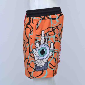 Shorts pour hommes de haute qualité, couleur unie, coton respirant, séchage rapide, service OEM, fermeture à cordon, sport, fitness, entraînement - Product Image 4