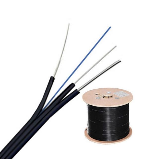 FTTH Drop Cable G657A1 G657A2 Single Mode Fiber Optic Cable 1 Core Indoor Outdoor LSZH Jacket for FTTx Network Installation
