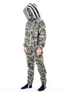 Costume d'apiculture Camouflage coton anti-piqûre voile d'escrime aéré corps complet pour les fermes apicoles costumes de Protection contre les piqûres - Product Image 5