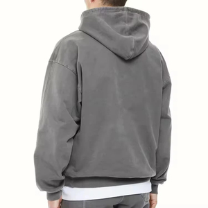 Sweat-shirts pour hommes de haute qualité avec logo personnalisé, 400 g, 100 % coton, molleton lourd, coupe ample, taille plus - Product Image 2