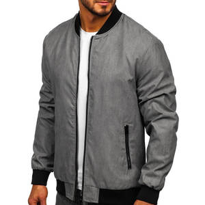 Bomber d'hiver à fermeture éclair pour homme, bonne qualité, logo personnalisé, coupe-vent, imperméable - Product Image 5