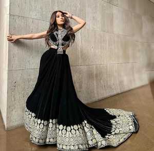 Service OEM/ ODM Robes pour femmes afghanes modestes Nouveau design Robe afghane personnalisée de couleur noire Derniers vêtements indiens pakistanais - Product Image 4