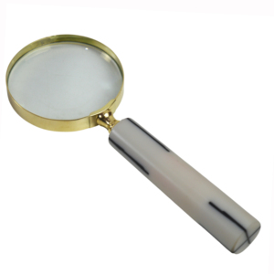 Latest Designer Brass & Acrylic Handheld <b>Magnifier</b> <b>Glass</b> with Elegant Handle Precise Reading Device at Best Price - Product Image 2